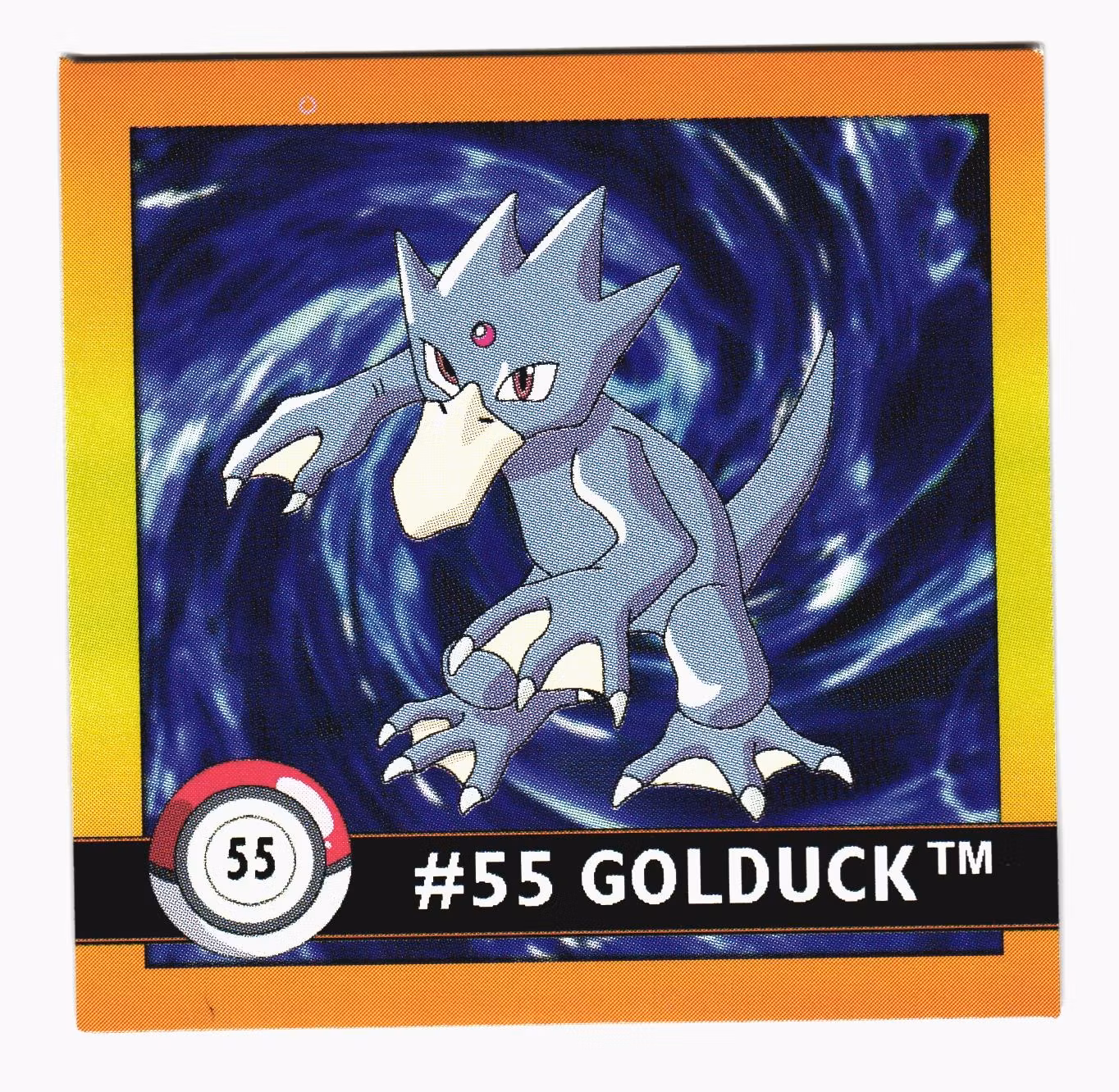 Golduck #55 Stickers 1999 Series 1 Pokemon