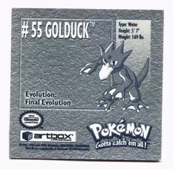 Golduck #55 Stickers 1999 Series 1 Pokemon