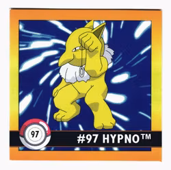 Hypno #97 Stickers 1999 Series 1 Pokemon