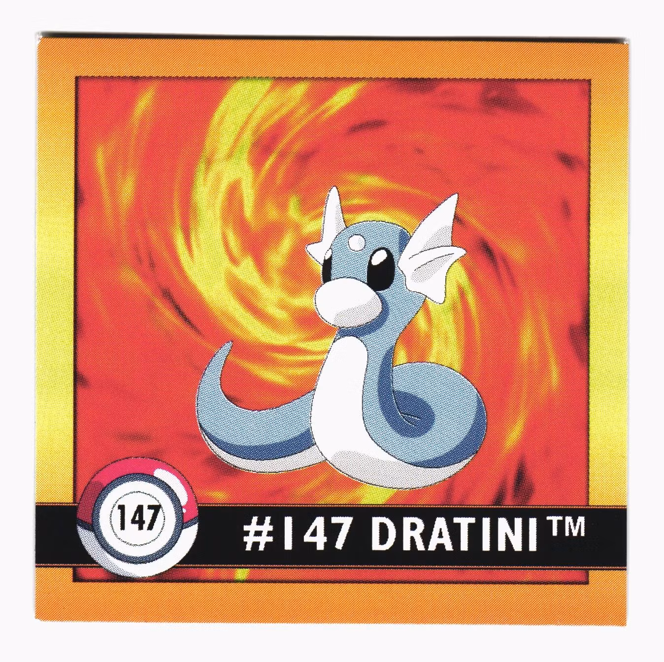 Dratini #147 Stickers 1999 Series 1 Pokemon