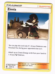 Zinnia Uncommon 64/70 Dragon Majesty Pokemon