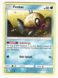 Feebas Common 28/70 Dragon Majesty Pokemon