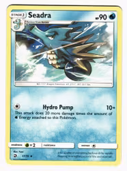 Seadra Uncommon 17/70 Dragon Majesty Pokemon