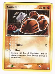 Swinub Common 79/109 EX Team Rocket Returns Pokemon
