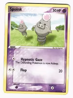 Spoink Common 76/107 EX Deoxys Pokemon