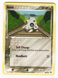 Aron Common 48/92 Ex Legend Maker Pokemon