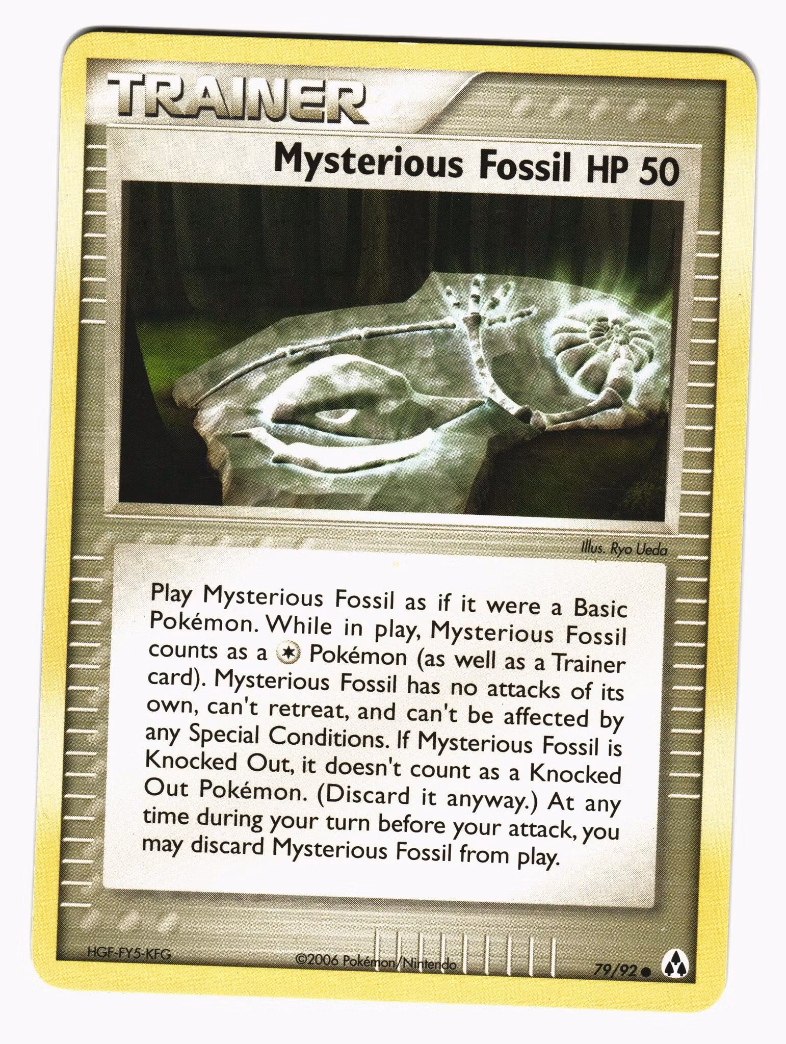 Mysterious Fossil Hp 40 Uncommon 79/92 Ex Legend Maker Pokemon