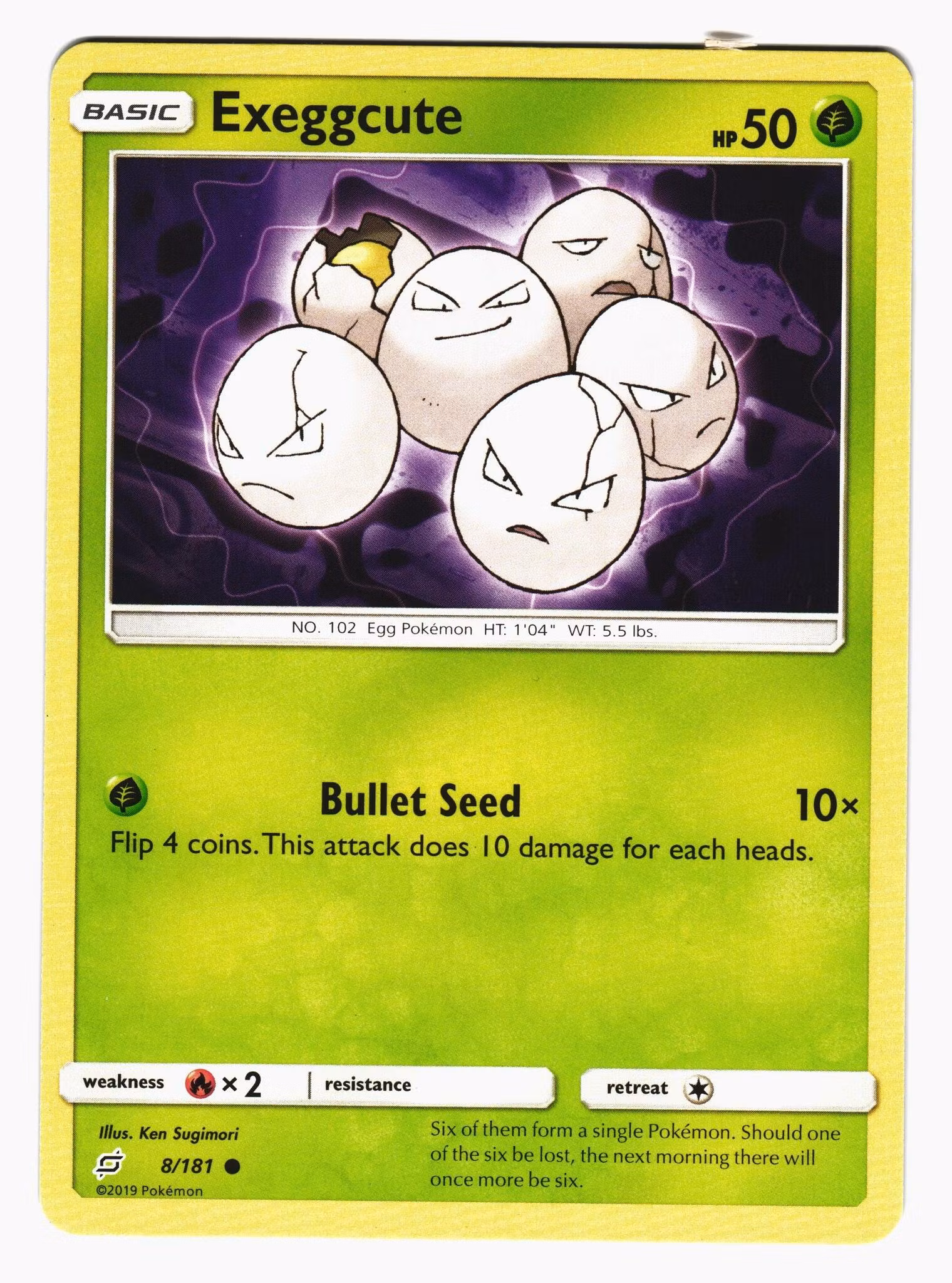 Exeggcute Common 8/181 Team Up Pokemon