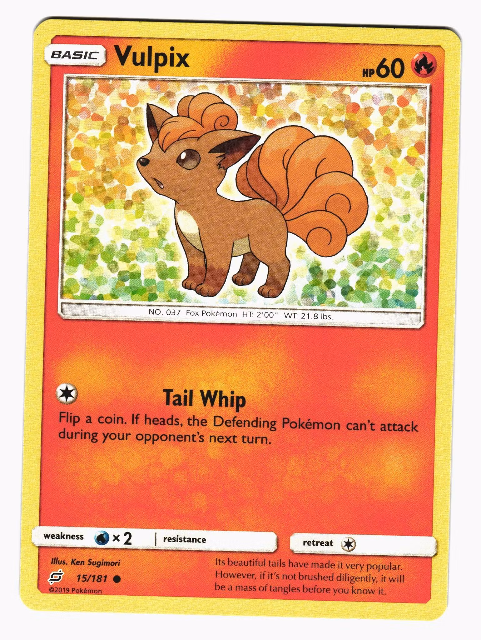 Vulpix Common 15/181 Team Up Pokemon