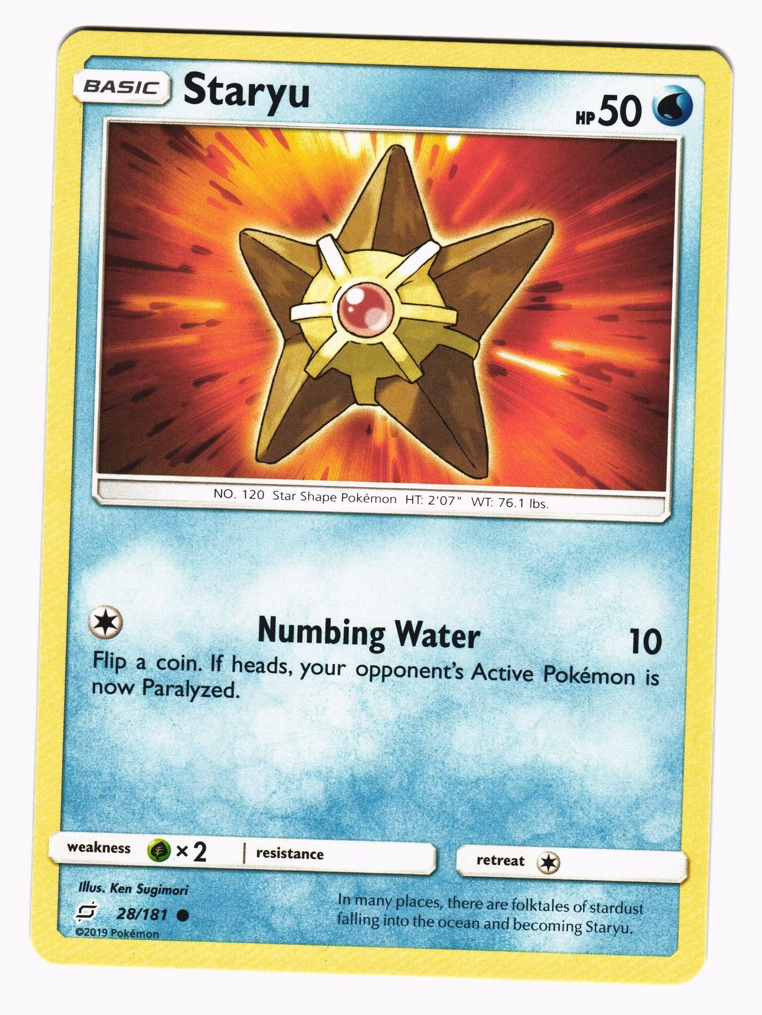 Staryu Common 28/181 Team Up Pokemon