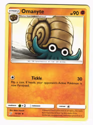 Omanyte Uncommon 75/181 Team Up Pokemon