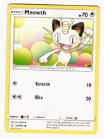 Meowth Common 125/181 Team Up Pokemon