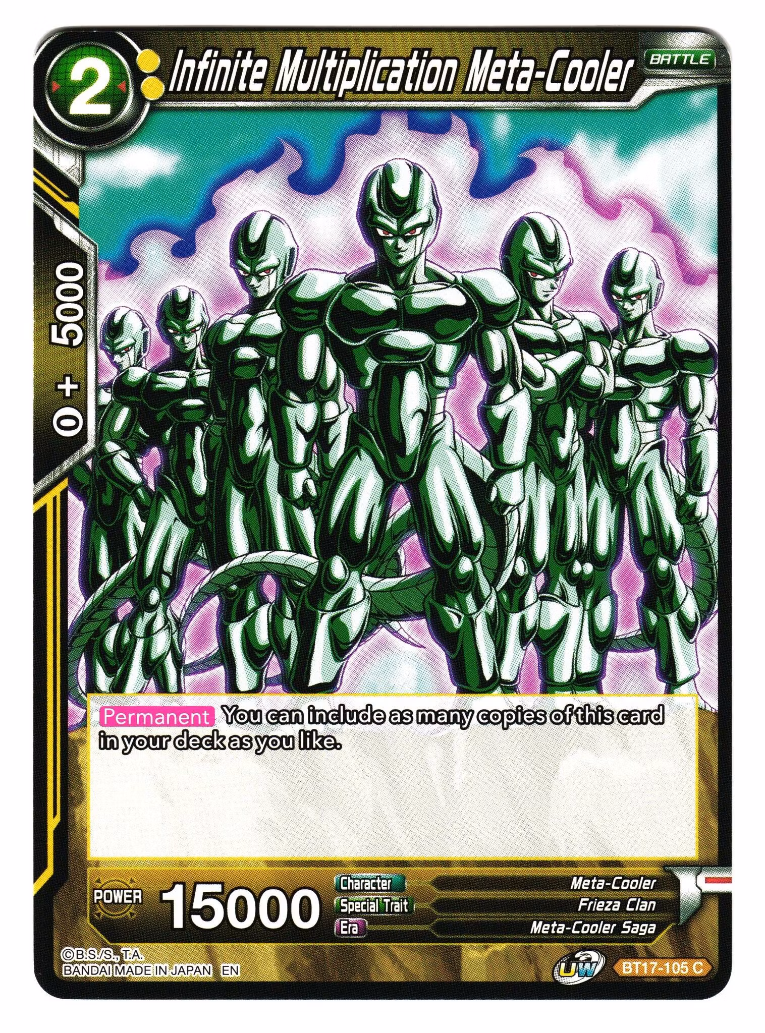 Infinite Multiplication Meta-Cooler BT17-105 Common Dragon Ball Ultimate Squad