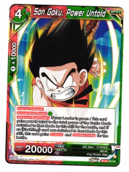 Son Goku Power Untold Bt18-142 Uncommon Dawn Of The Z-Legends Dragon Ball
