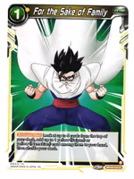 For the Sake of Family Bt18-121 Common Dawn Of The Z-Legends Dragon Ball