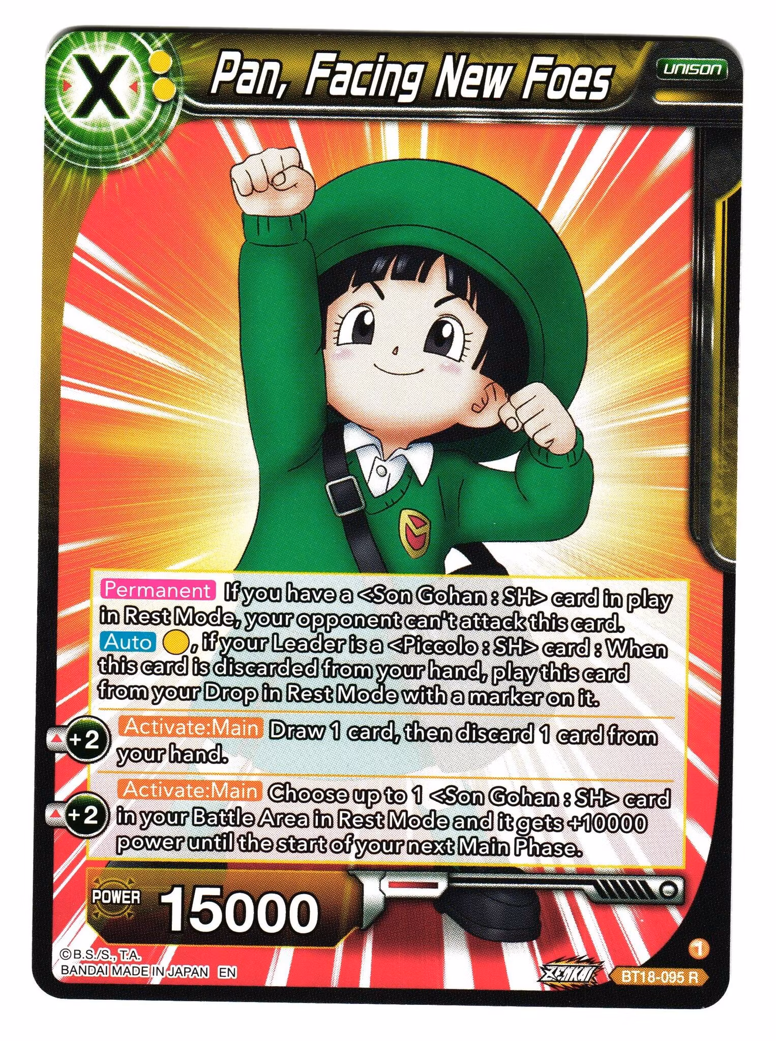 Pan Facing New Foes Bt18-95 Rare Dawn Of The Z-Legends Dragon Ball