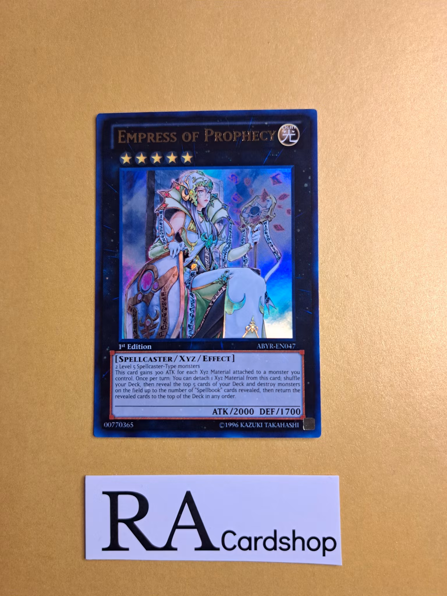 Empress of Prophecy EN047 1st EDITION Abyss Rising ABYR Yu-Gi-Oh