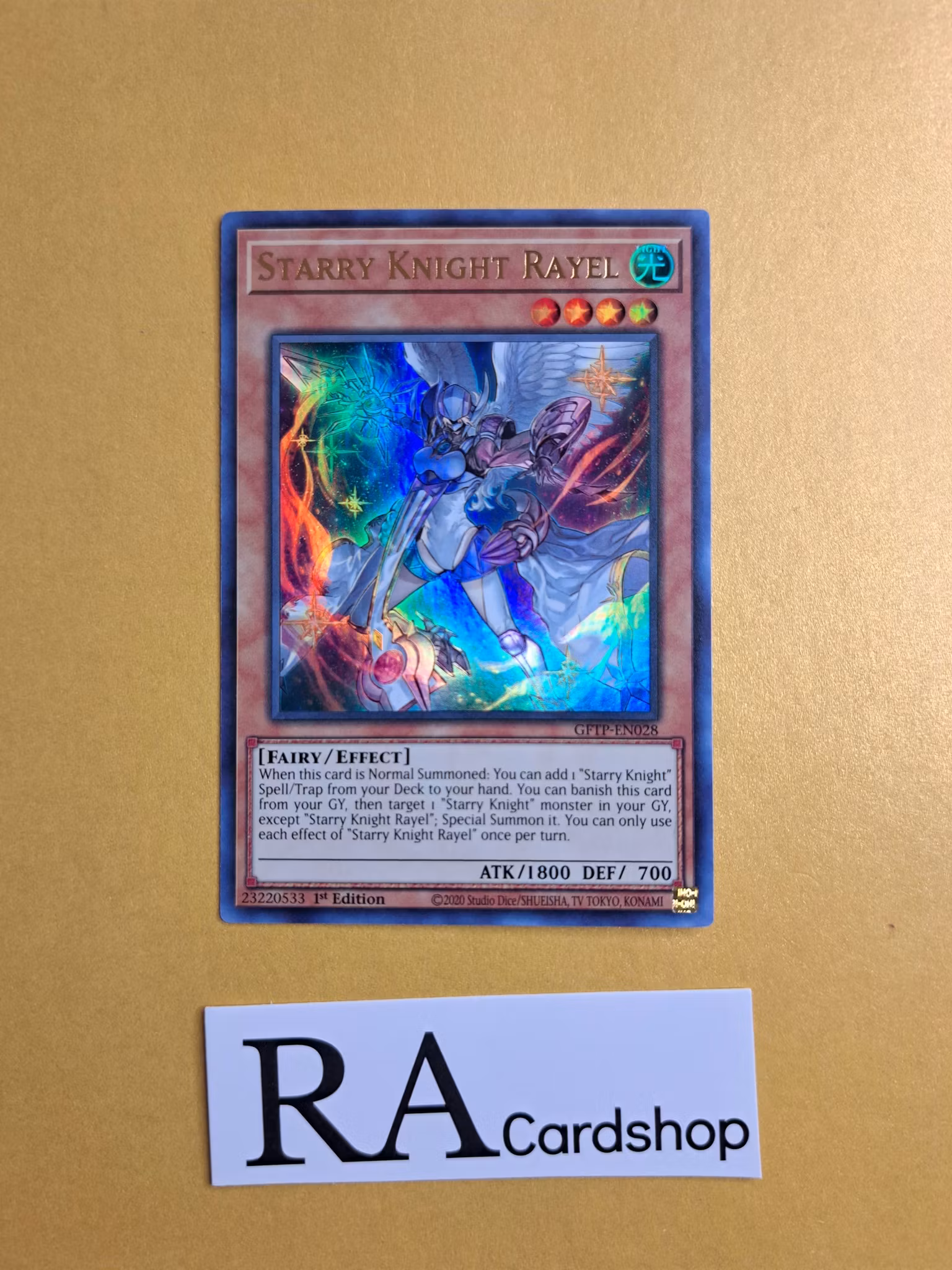Starry Knight Rayel GFTP-EN028 1st Edition Ghosts From the Past Yu-Gi-Oh