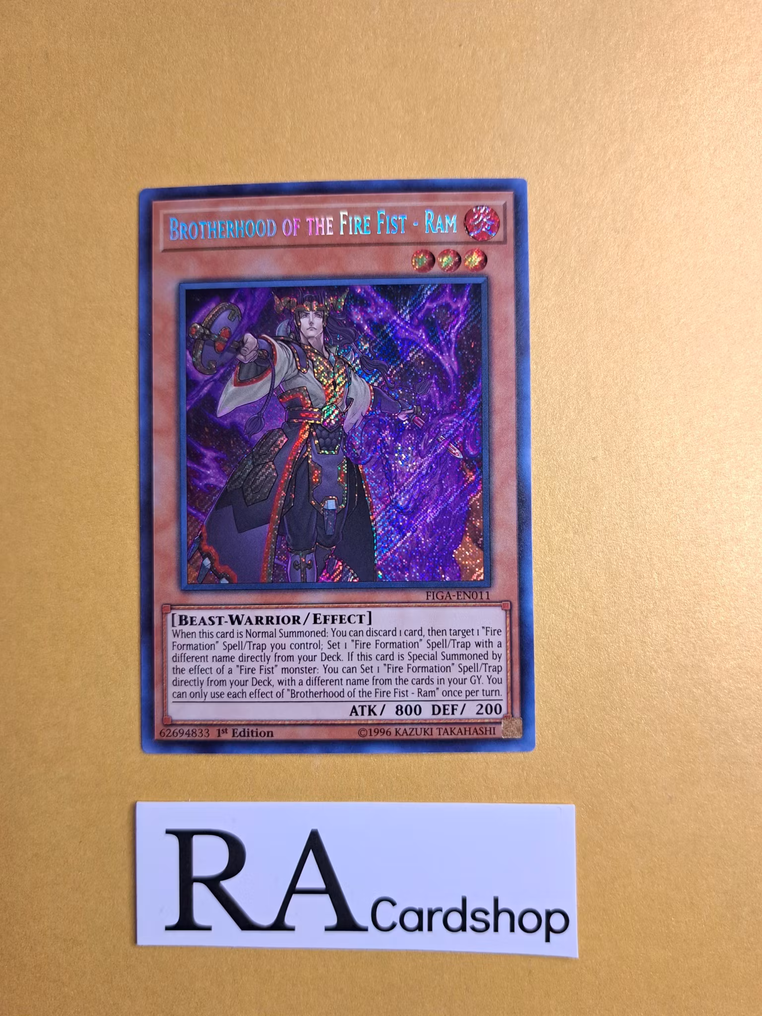 Brotherhood of the Fire Fist -Ram 1st ED FIGA-EN011 Fists of the Gadgets Yu-Gi-Oh