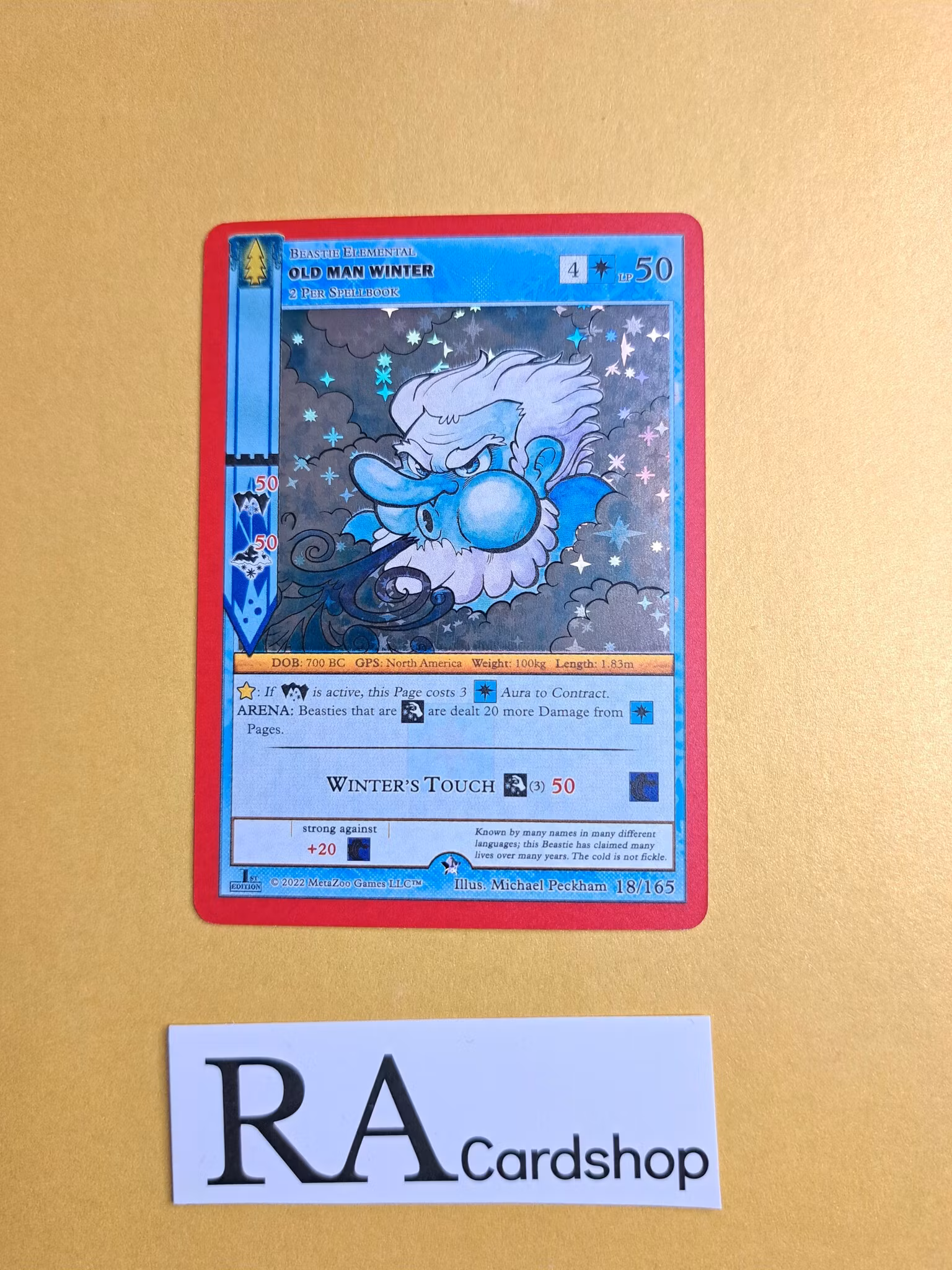 Old Man Winter (FH) 18/165 - 1st Edition Wilderness Meta Zoo