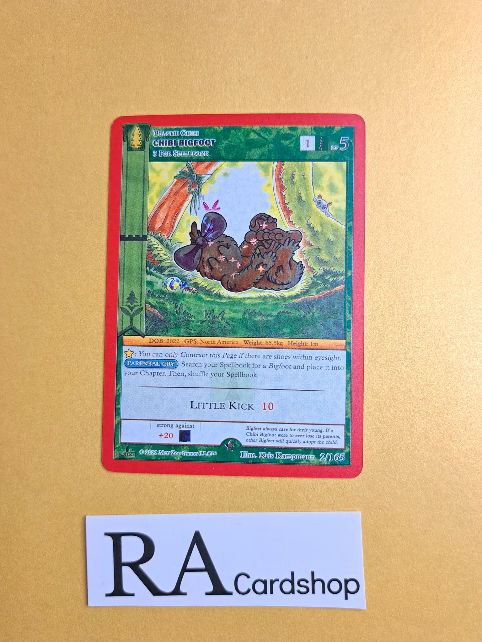 Chibi Bigfoot (RH) 2/165 - 1st Edition Wilderness Meta Zoo