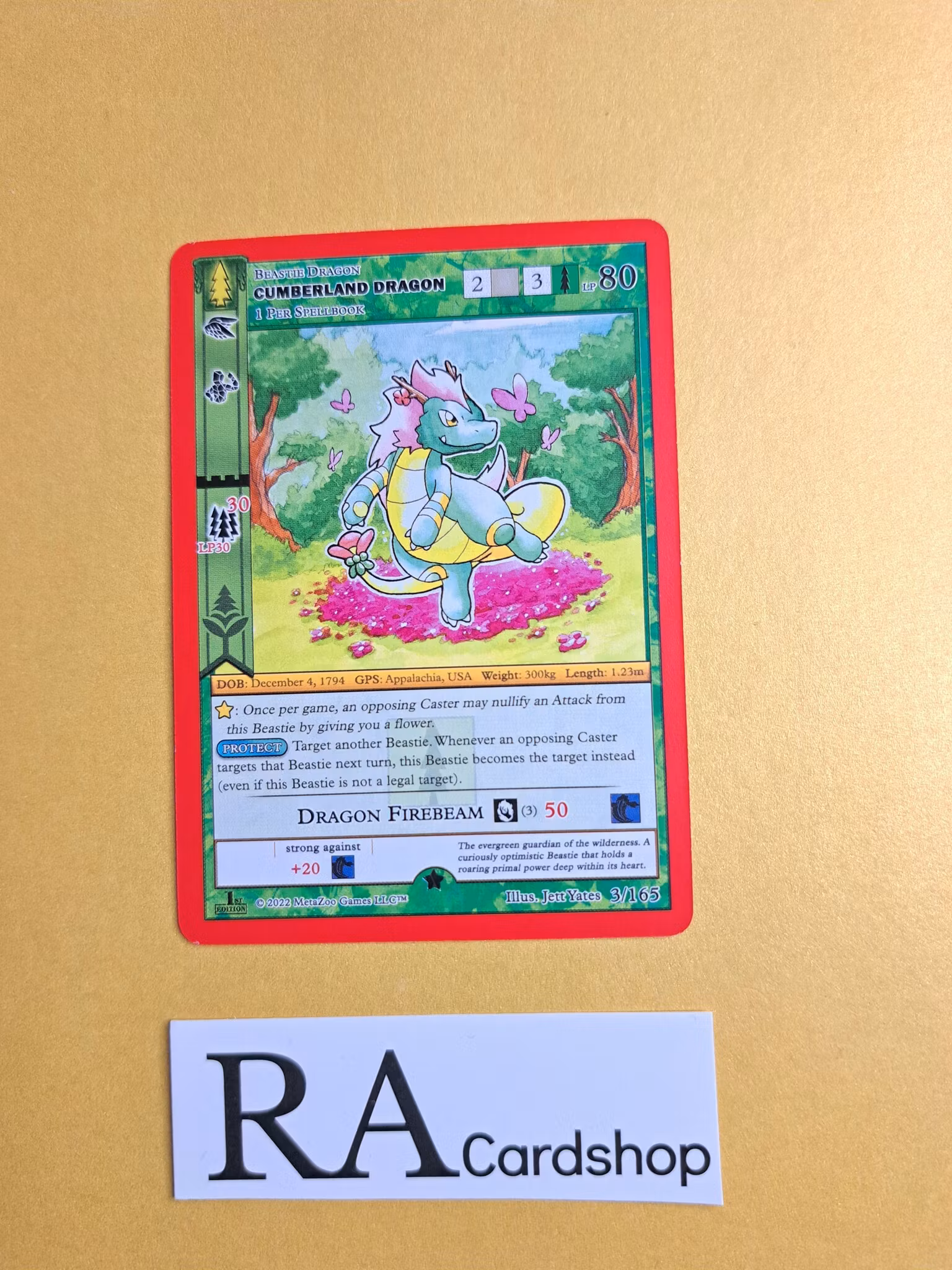 Cumberland Dragon (NH) 3/165 - 1st Edition Wilderness Meta Zoo