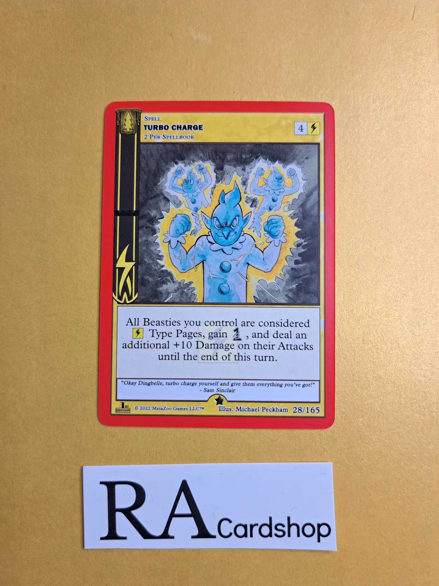 Turbo Charge (NH) 28/165 - 1st Edition Wilderness Meta Zoo