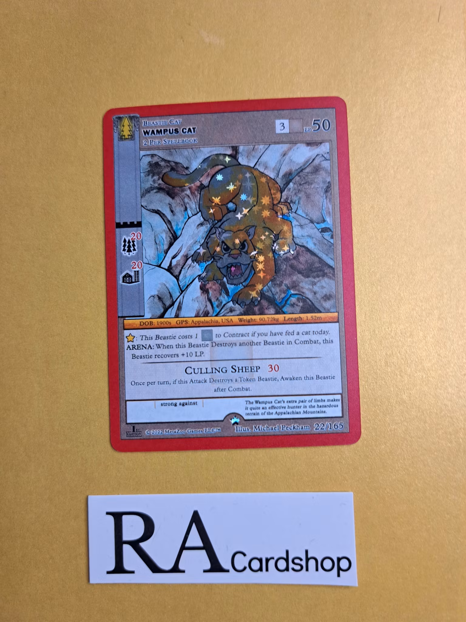 Wapus Cat (RH) 22/165 - 1st Edition Wilderness Meta Zoo