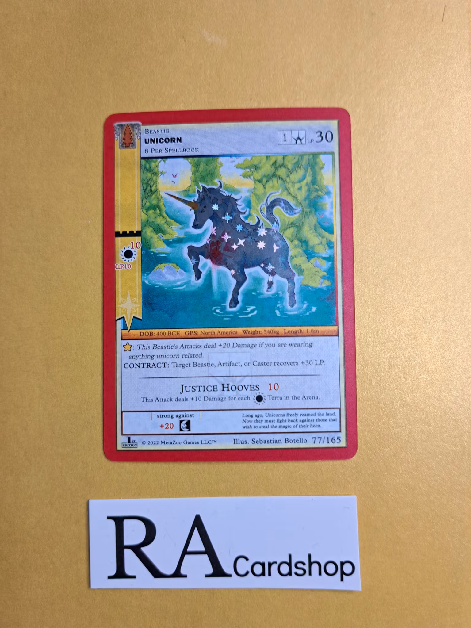 Unicorn (RH) 77/165 - 1st Edition Wilderness Meta Zoo