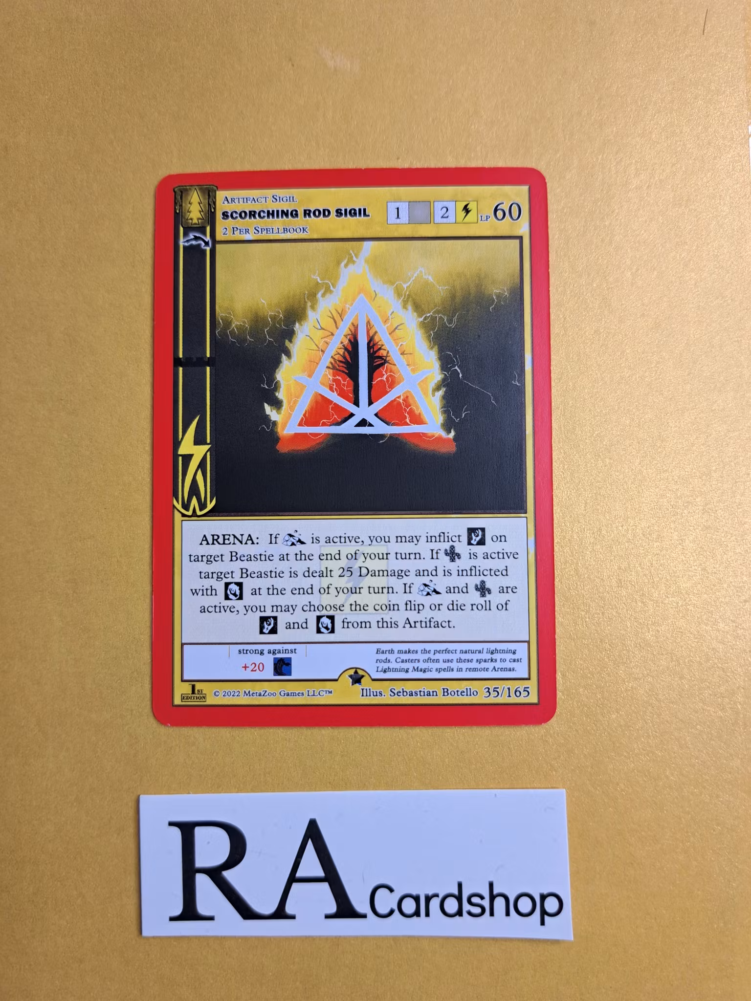 Scorching Rod Sigil (NH) 35/165 - 1st Edition Wilderness Meta Zoo