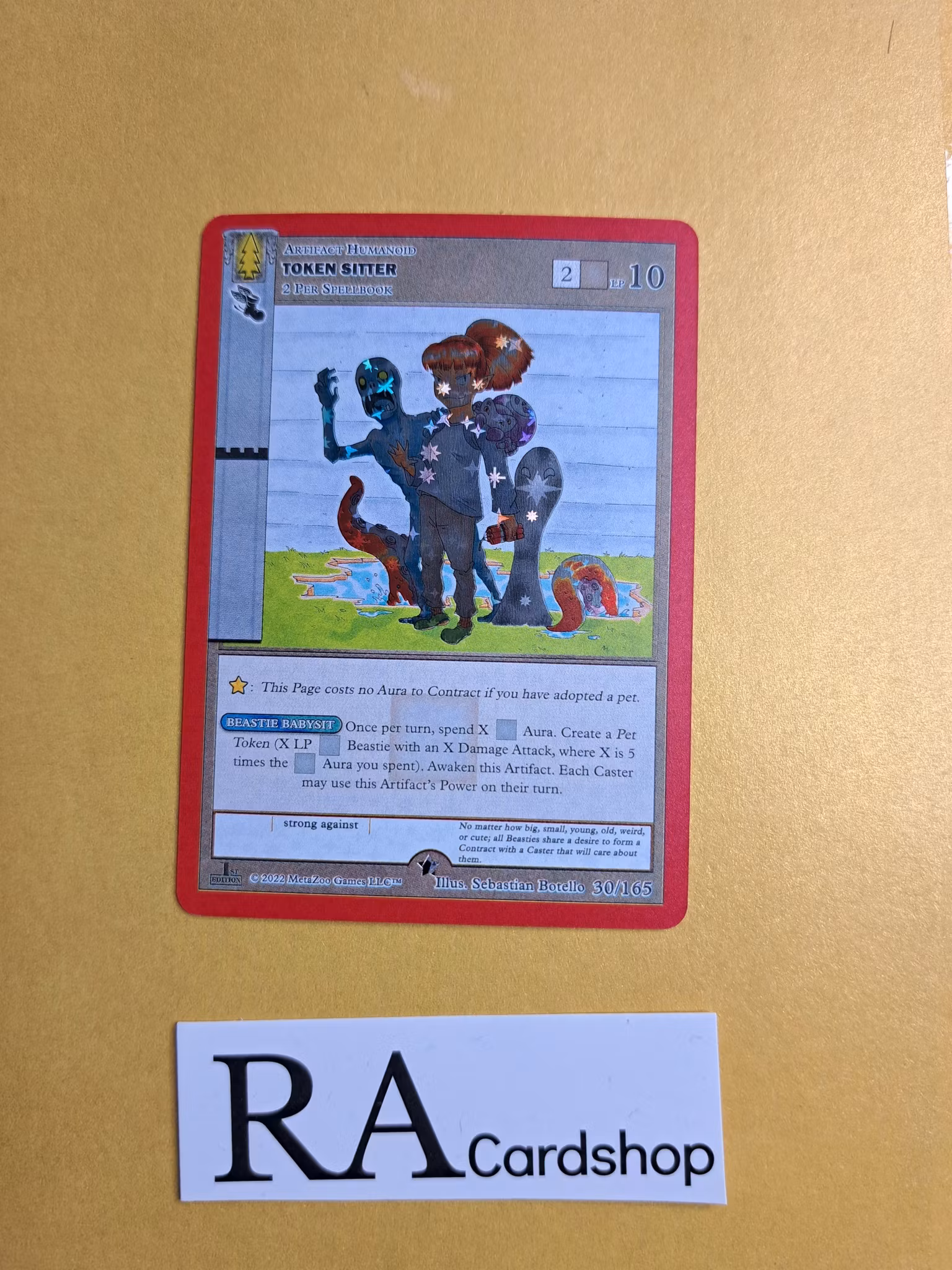 Token Sitter (RH) 30/165 - 1st Edition Wilderness Meta Zoo