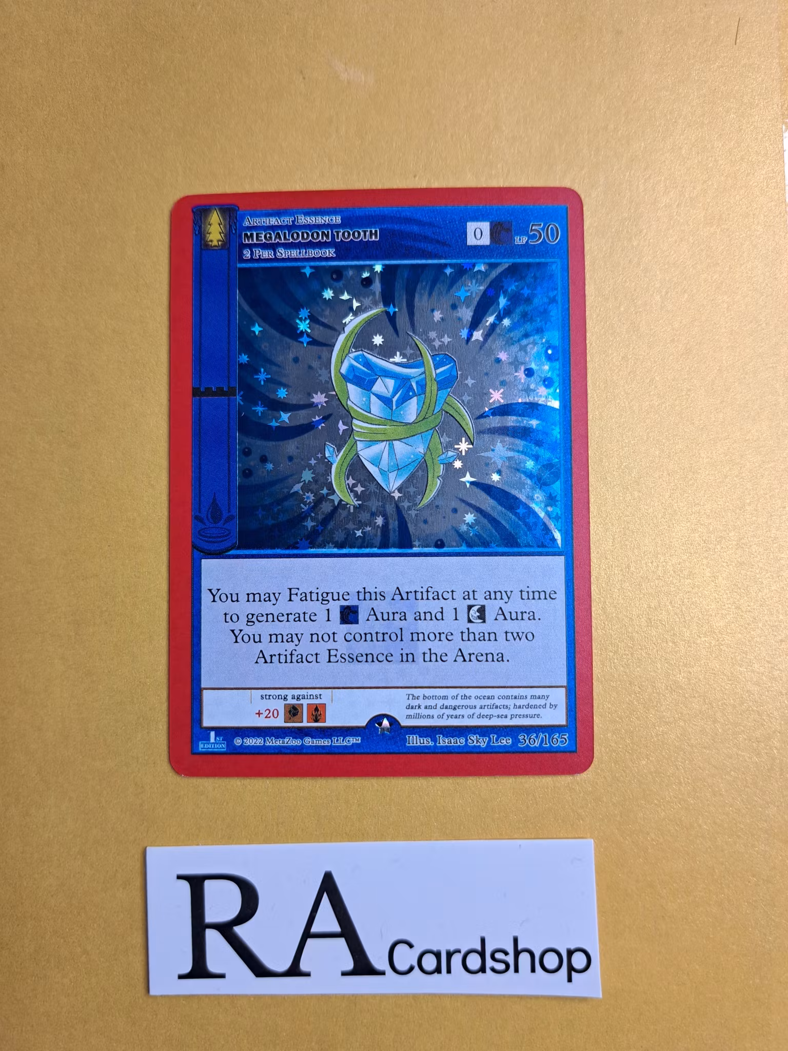 Megalodon Tooth (FH) 36/165 - 1st Edition Wilderness Meta Zoo