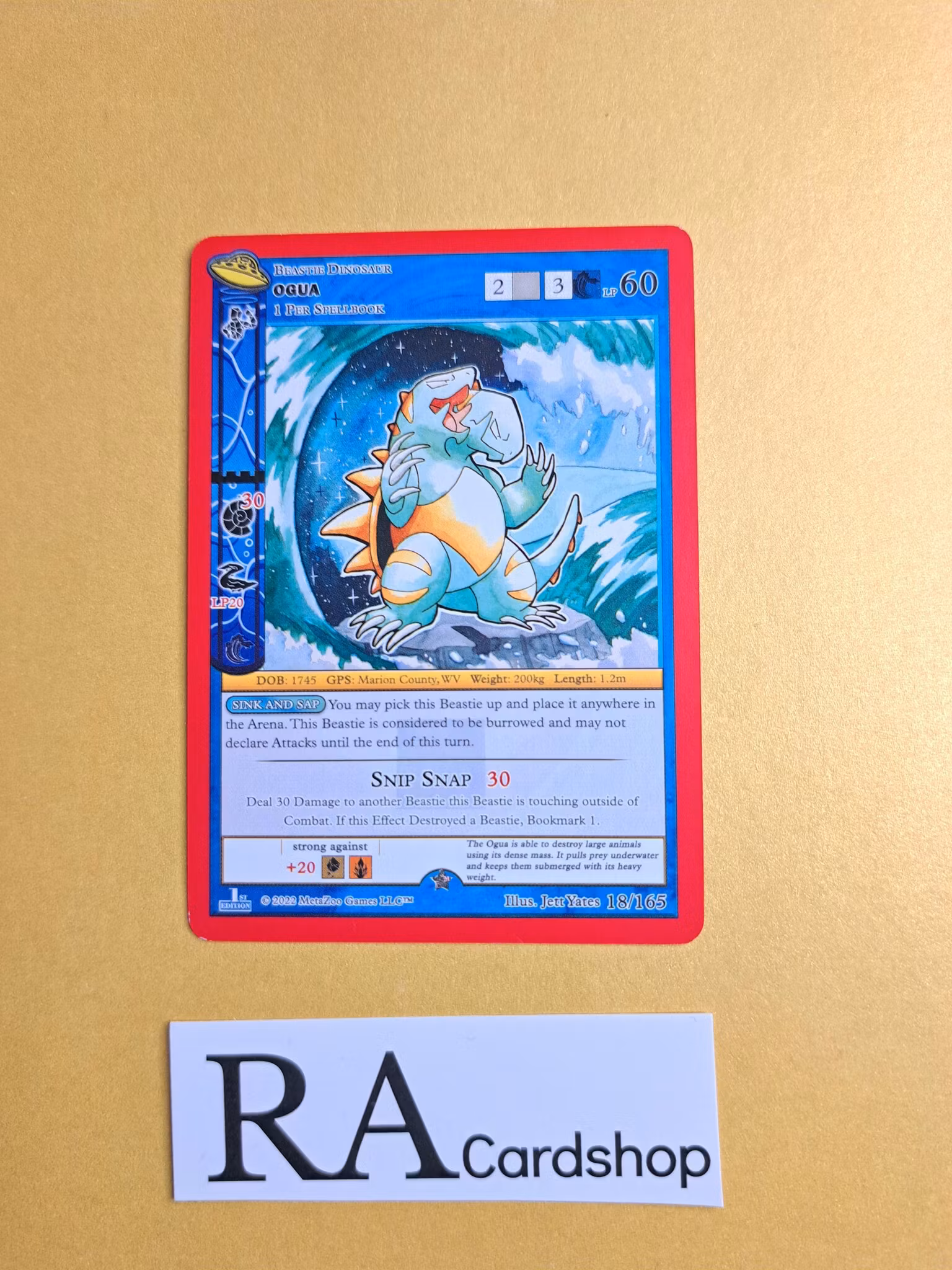 Ogua  (NH) 18/165 - 1st Edition UFO Meta Zoo