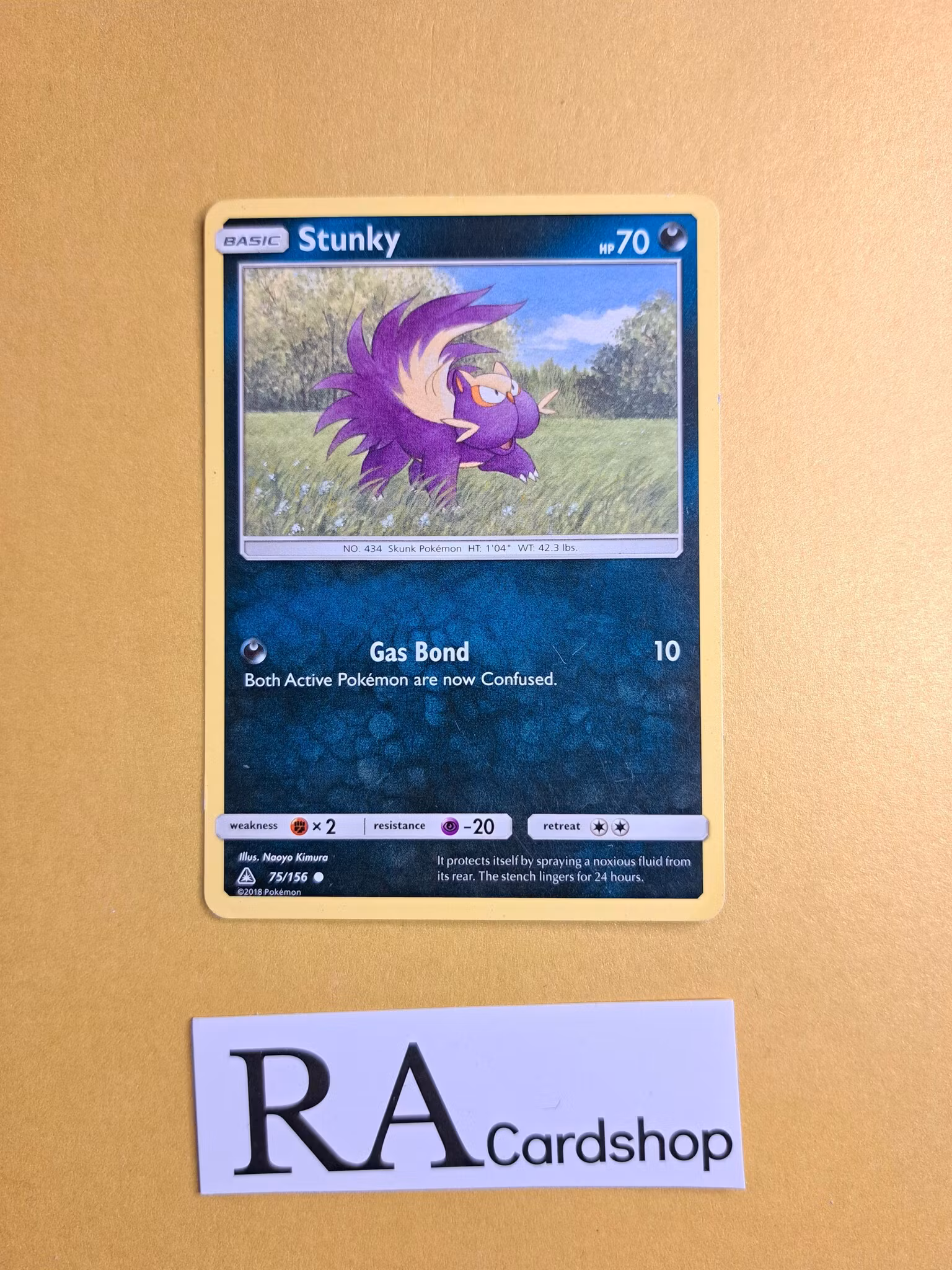 Stunky Common 75/156 Ultra Prism Pokemon Kort