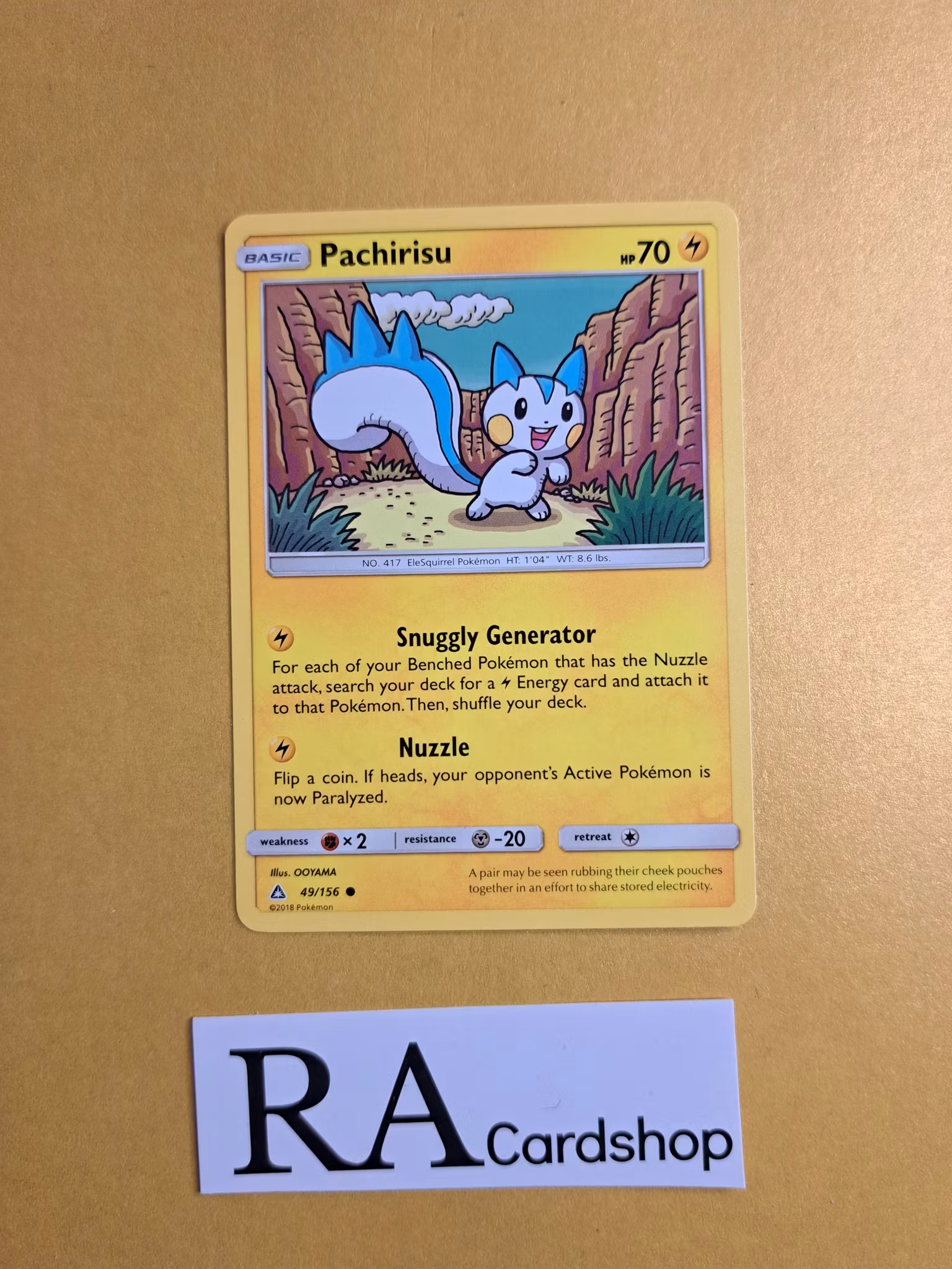 Pachirisu Common 49/156 Ultra Prism Pokemon Kort