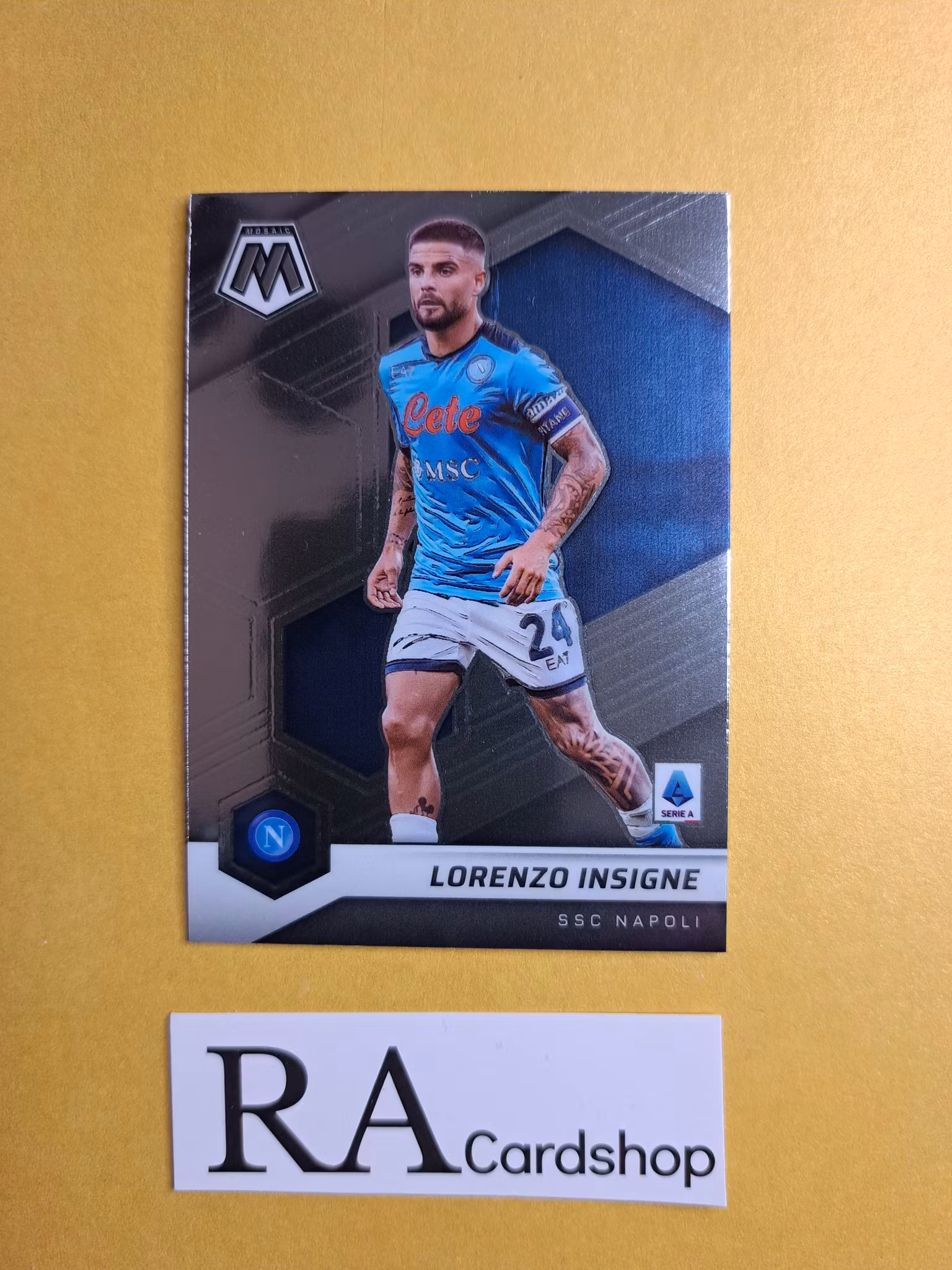 #37 Lorenzo Insigne 2021-22 Panini Mosaic Serie A Soccer Fotboll