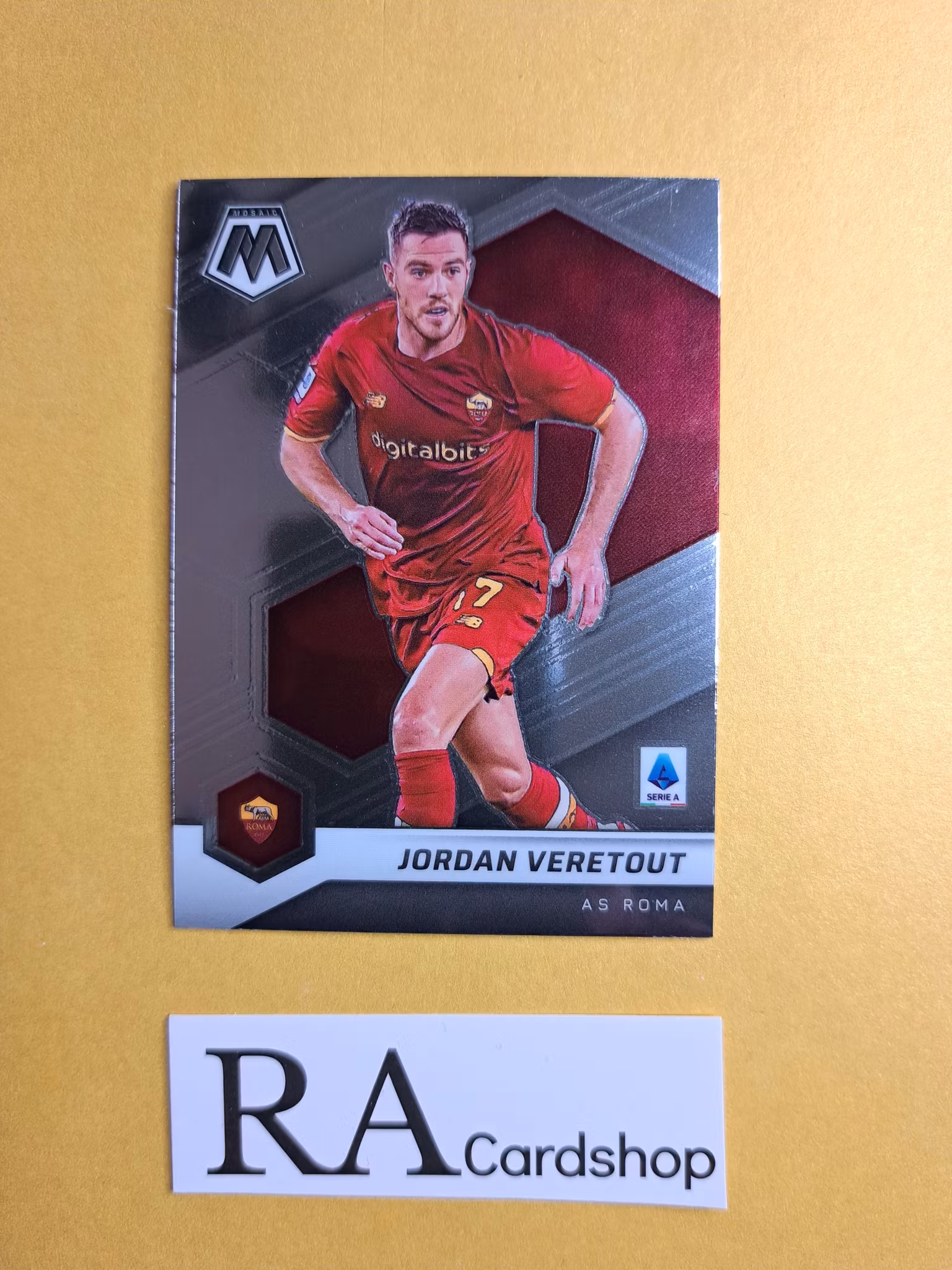 #18 Jordan Veretout 2021-22 Panini Mosaic Serie A Soccer Fotboll