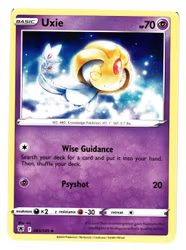 Uxie Uncommon 065/189 Astral Radiance Pokemon