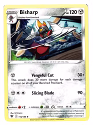 Bisharp Uncommon 116/189 Astral Radiance Pokemon