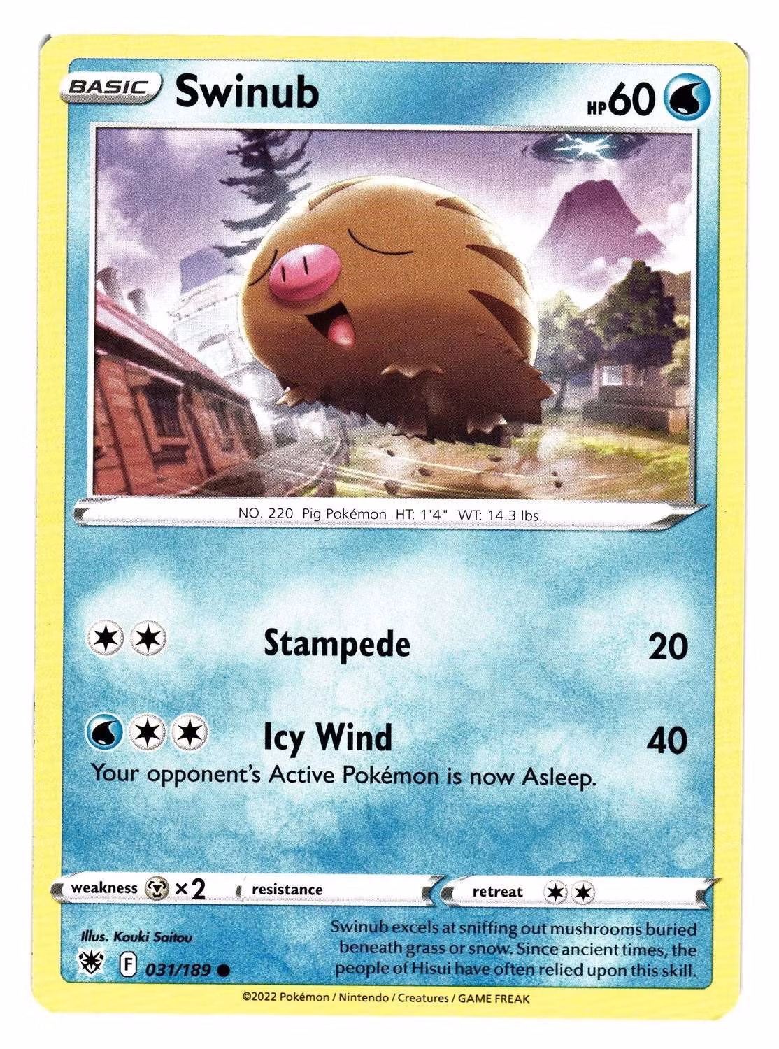 Swinub Common 031/189 Astral Radiance Pokemon