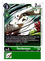 Terriermon Uncommon BT8-046 New Hero BT8 Digimon