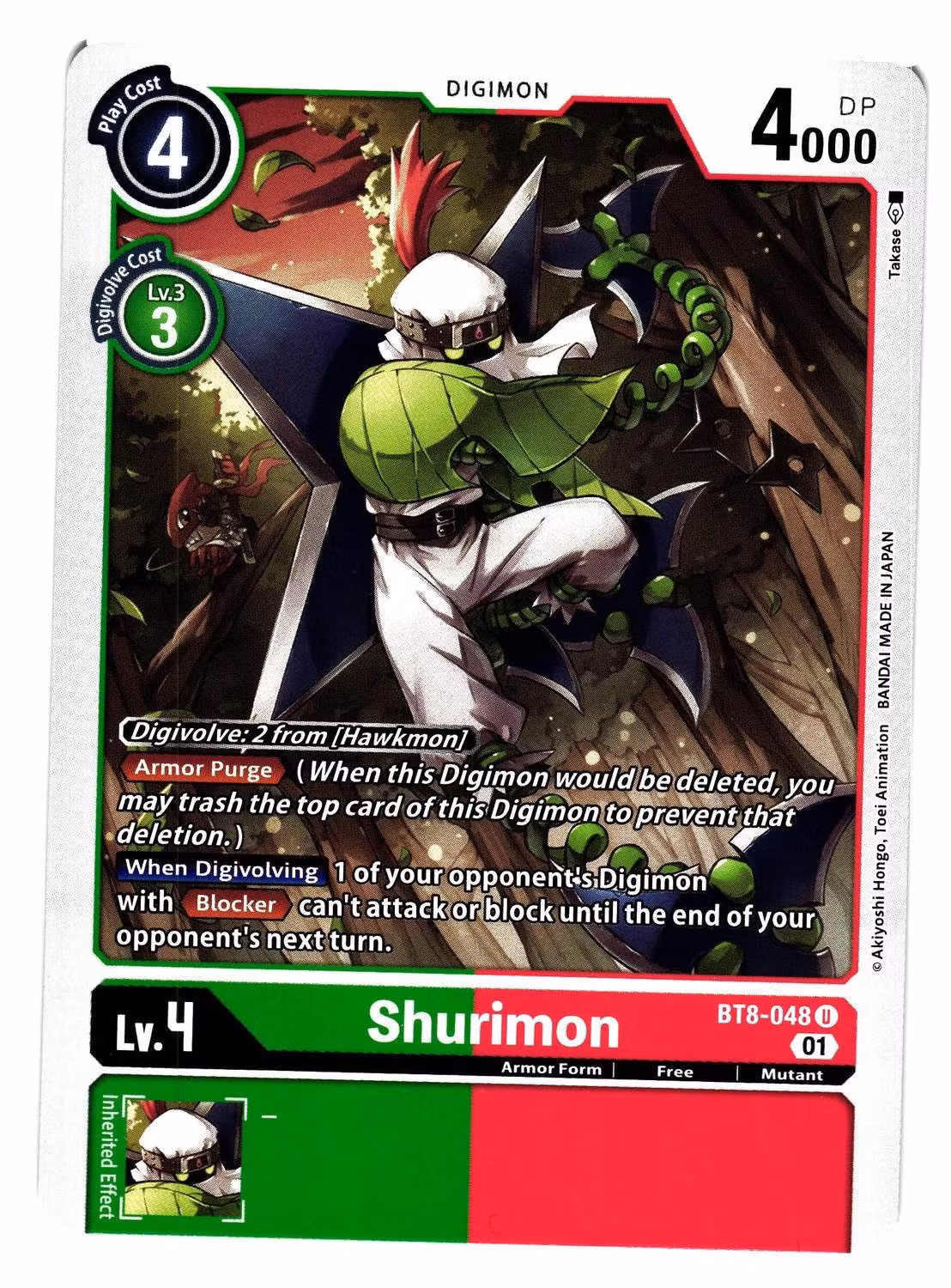 Shurimon Uncommon BT8-048 New Hero Digimon