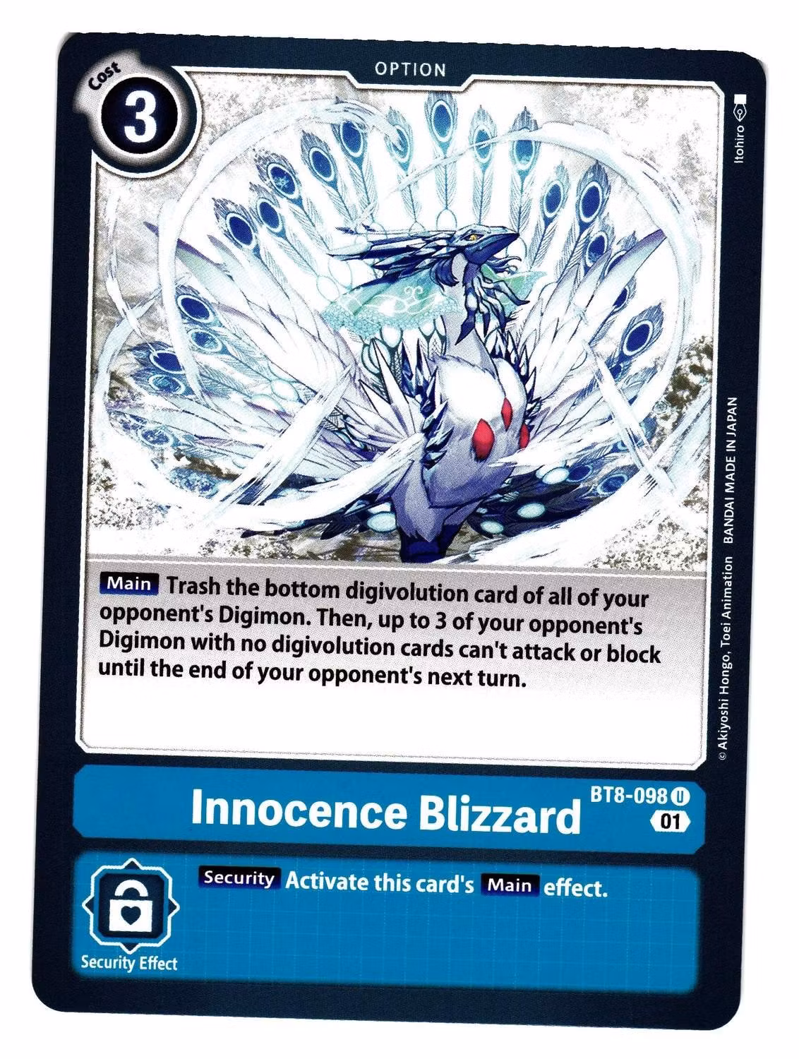 Innocence Blizzard Uncommon BT8-098 New Hero Digimon
