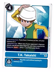 T.K. Takaishi Uncommon BT8-087 New Hero Digimon