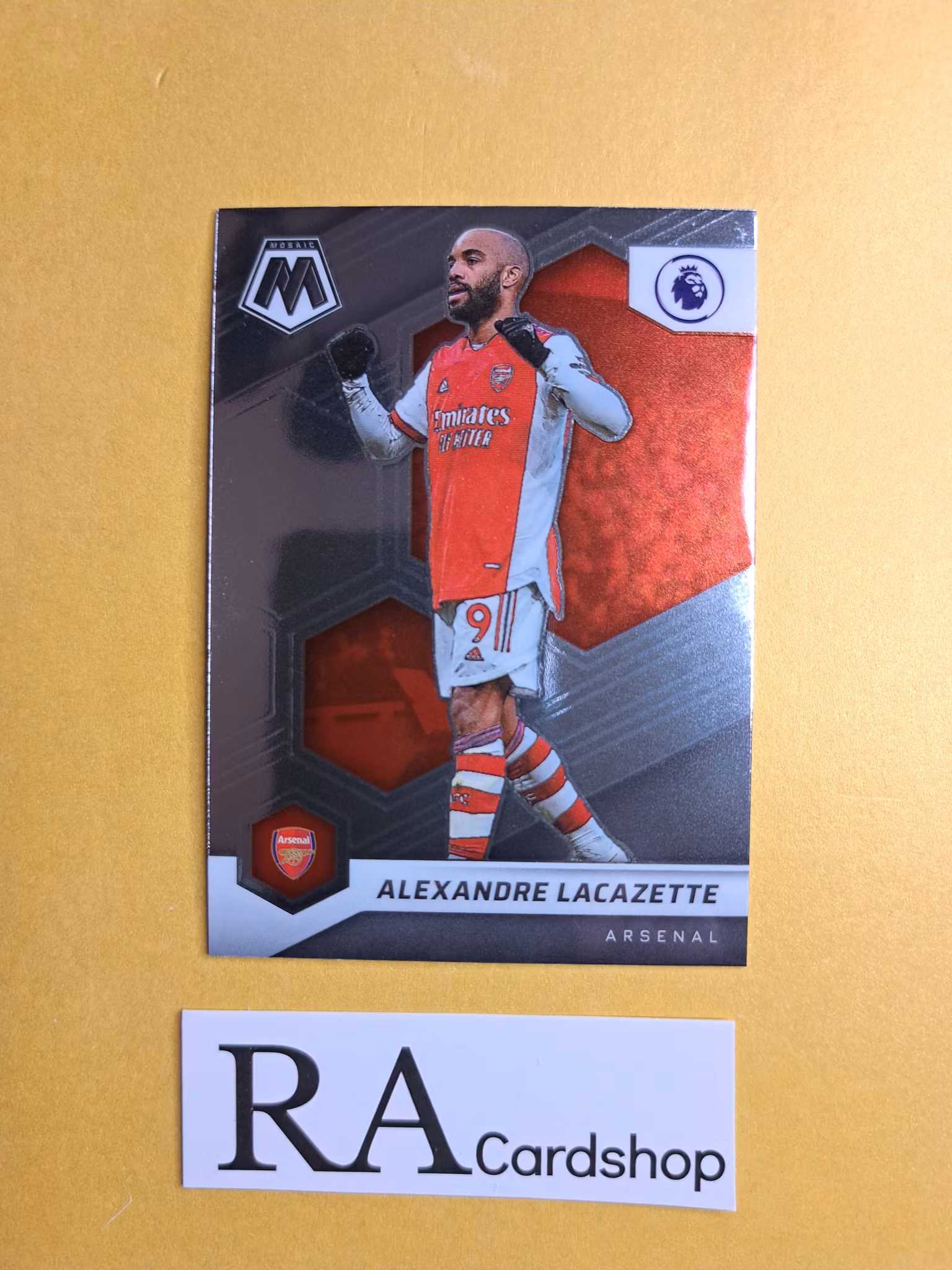 #64 Alexandre Lacazette 2021-22 Panini Mosaic Premier Leauge