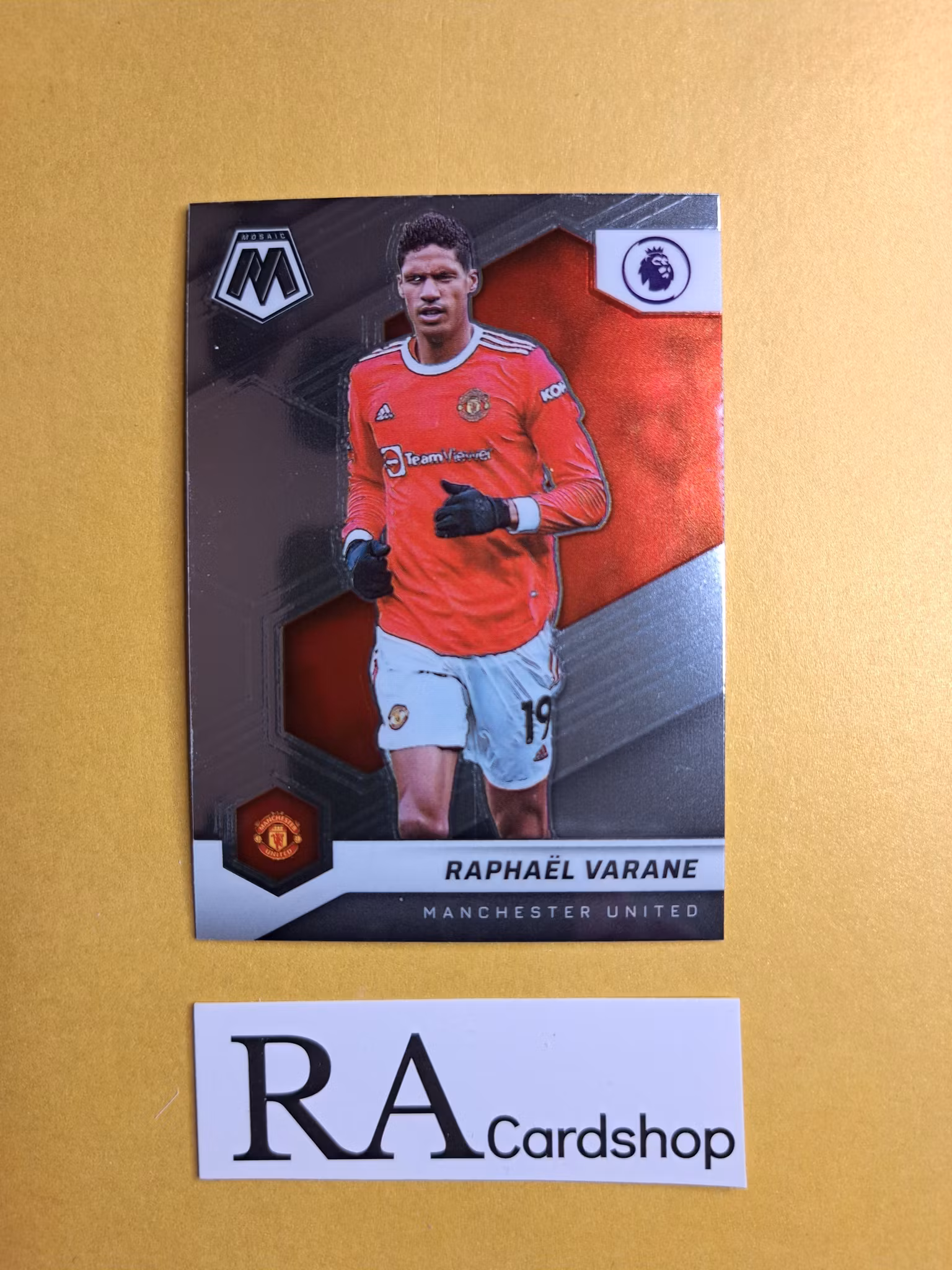 #150 Raphael Varane 2021-22 Panini Mosaic Premier Leauge