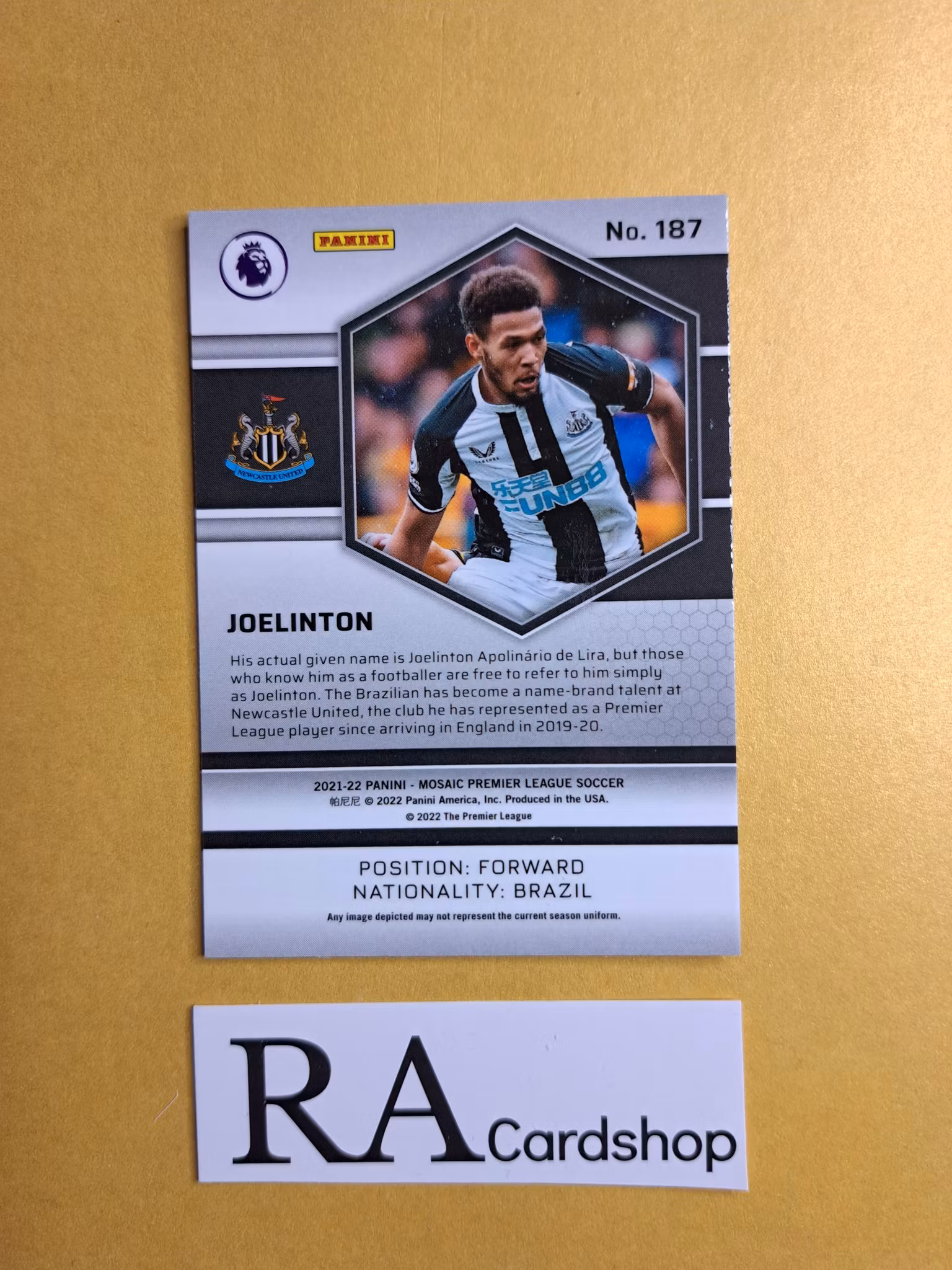 #187 Joelinton 2021-22 Panini Mosaic Premier Leauge
