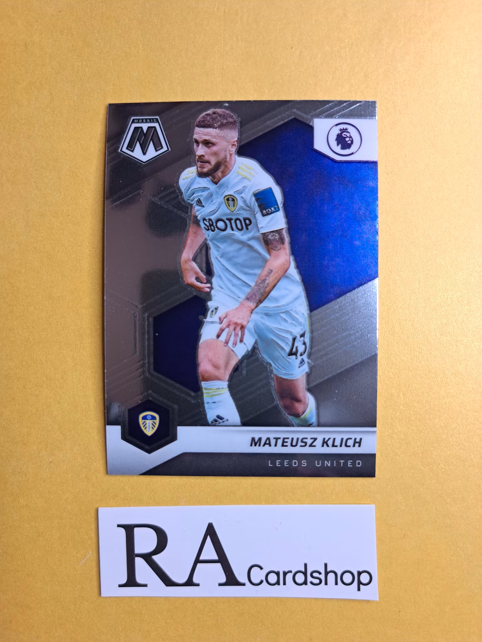 #197 Mateusz Klich 2021-22 Panini Mosaic Premier Leauge