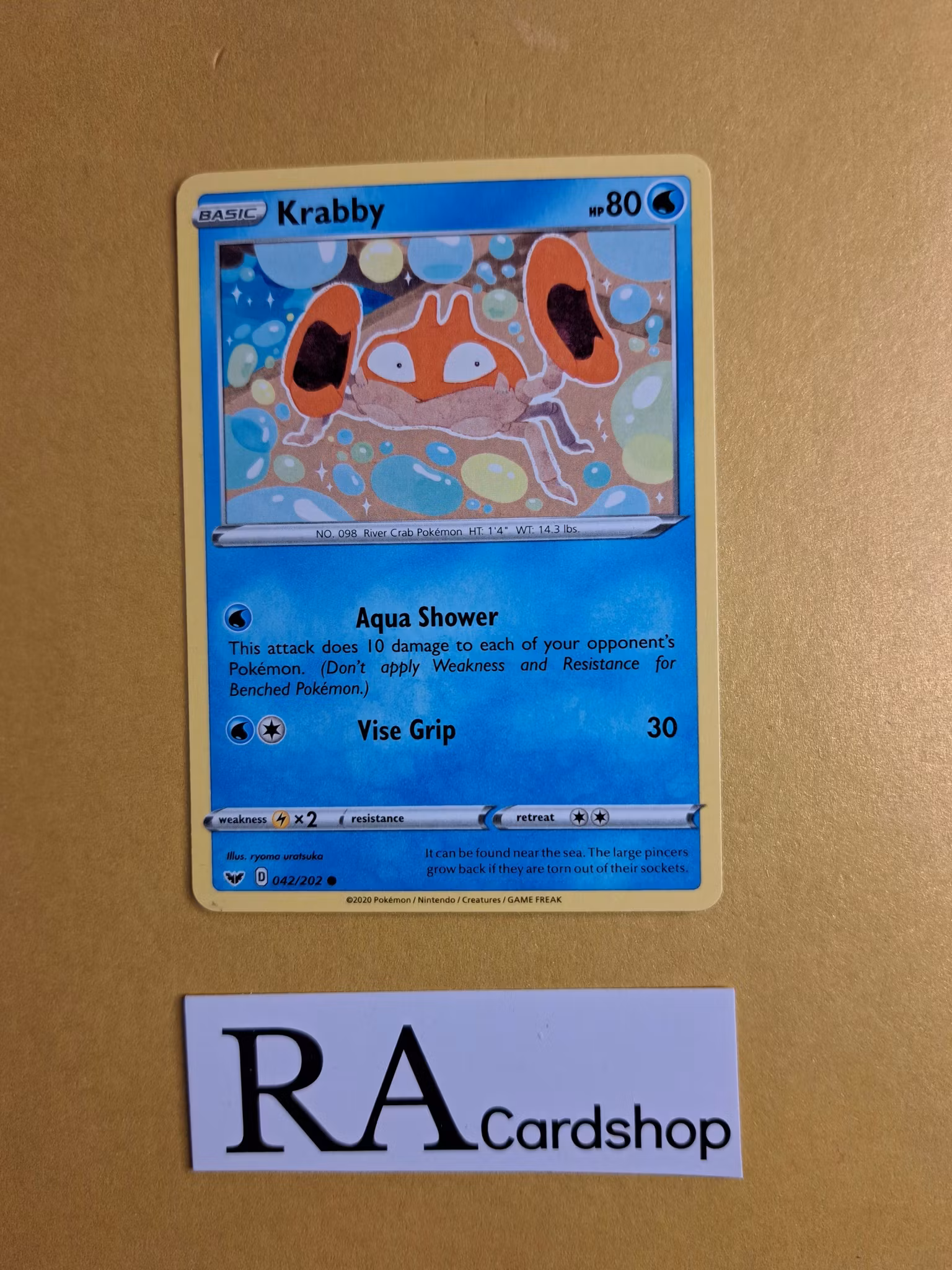 Krabby Common 042/202 Sword and Shield Pokemon