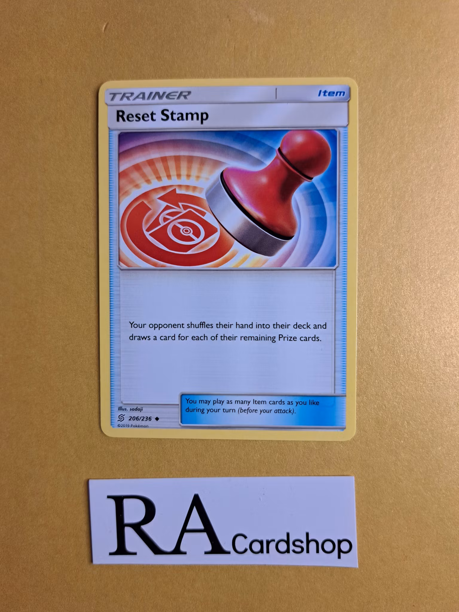 Reset Stamp Uncommon 206/236 Unified Minds Pokemon
